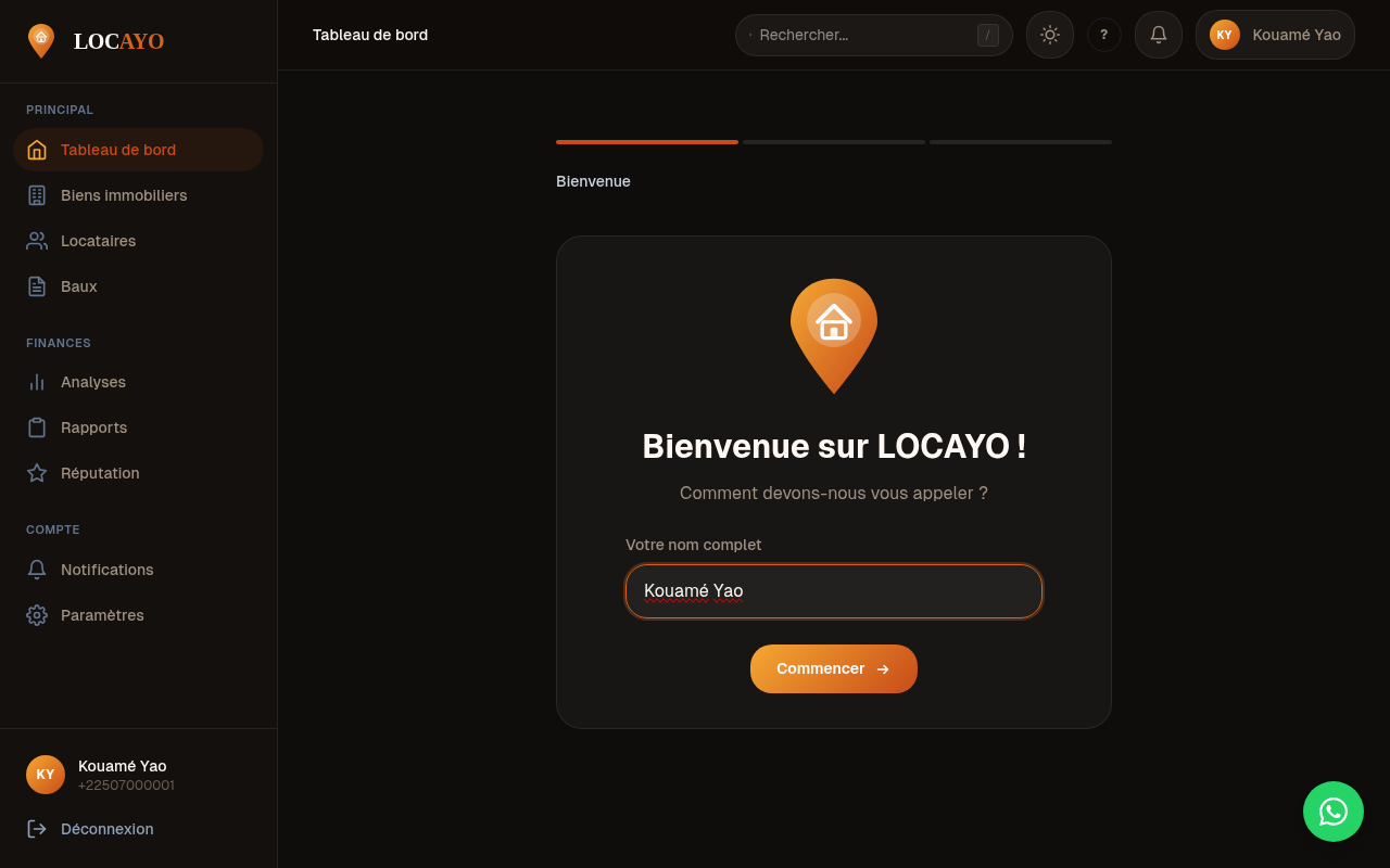 Creation du premier bien